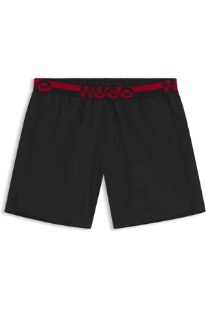 HUGO BOSS Short de bain avec taille à logo revisité