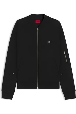 HUGO BOSS Veste Oversize en jersey de coton mélangé