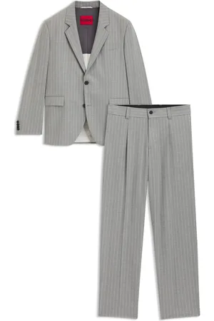 HUGO BOSS Costume Modern en tissu stretch à rayures tennis