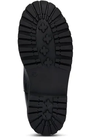 HUGO BOSS Bottines Chelsea en cuir verni avec empiècements à monogrammes pour enfant