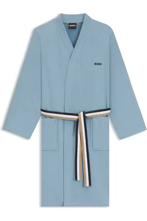 HUGO BOSS Peignoir en molleton de coton à séchage rapide