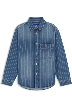 HUGO BOSS Chemise Oversize en denim à rayures
