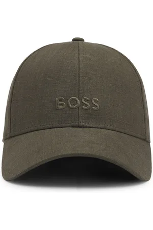 HUGO BOSS Casquette en lin à logo brodé