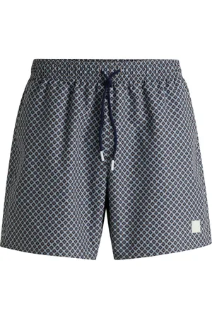 HUGO BOSS Short de bain imprimé avec badge logoté