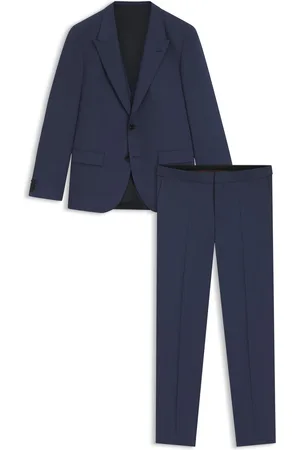 HUGO BOSS Costume trois pièces Slim au tissage peau de requin
