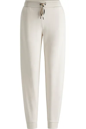 HUGO BOSS Pantalon de survêtement resserré au bas des jambes avec cordon de serrage à rayures emblématiques