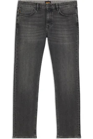HUGO BOSS Jean Slim Delaware en denim stretch gris confortable