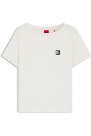 HUGO BOSS T-shirt de pyjama en modal mélangé avec logo imprimé