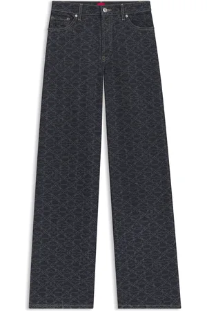 HUGO BOSS Jean très large en denim à monogramme imprimé au laser