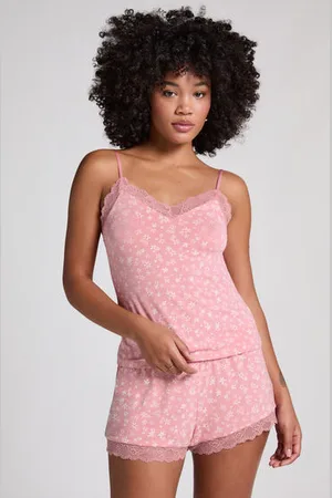 Hunkemöller Ensemble de pyjama Jersey avec dentelle