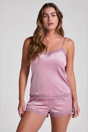 Hunkemöller Short velours dentelle