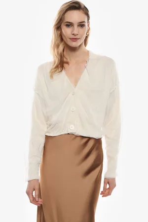 Imperial Cardigan à manches longues et tulle