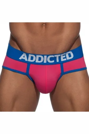 ADDICTED Slip Swimderwear Push Up Fuchsia - Bleu
