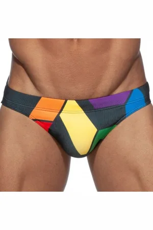 ADDICTED Slip de Bain AD Rainbow Noir
