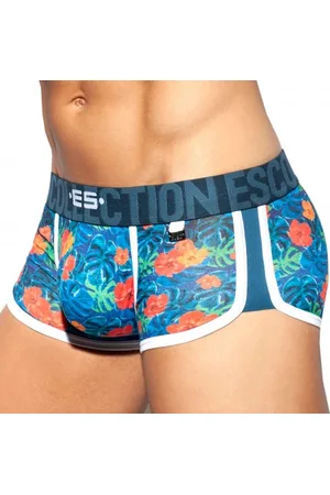 Es Shorty Double Side Flowers Bleu