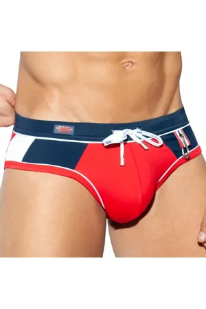 Es Slip de Bain Sport Rouge