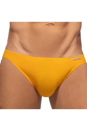 ADDICTED Slip Bikini Coton Moutarde