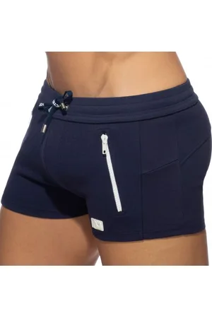 ADDICTED Short Sport Double Zip Bleu