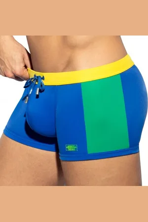 Es Boxer de Bain Flag - Vert - Jaune
