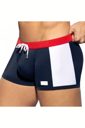 Es Boxer de Bain Flag Bleu - - Rouge