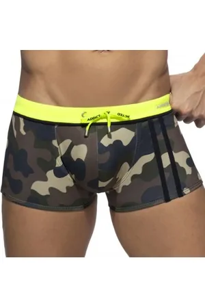 ADDICTED Boxer de Bain Sport Detail Binding Camouflage