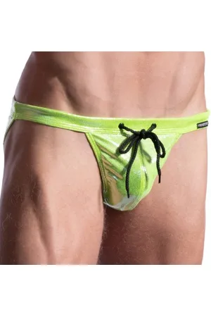 MANSTORE Slip de Bain Micro Tanga M2196 Citron