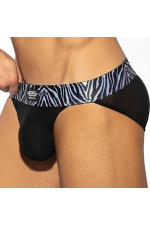 Es Slip Tanga Push Up C-Trough Zebra