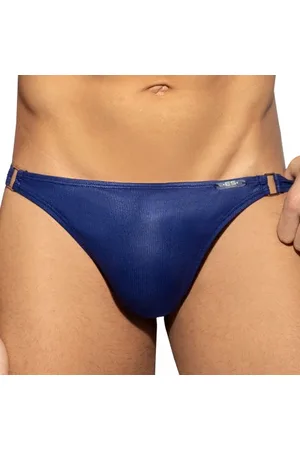 Es String Shiny Recycled Rib Bleu