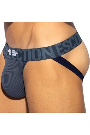 Es Jock Strap Bikini Recycled Rib Bleu
