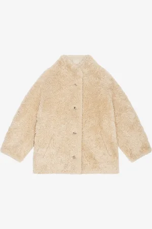 Manteau effet mouton online court