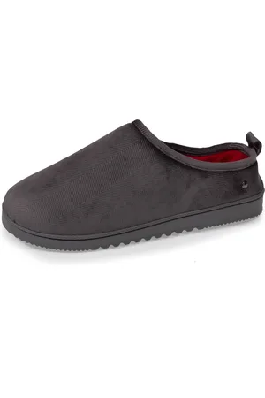 Isotoner Chaussons mules Homme coton bio