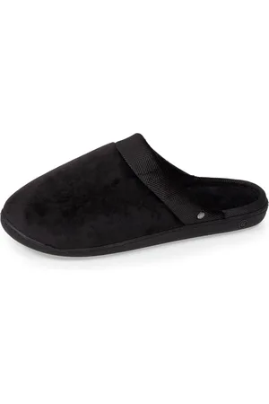 Isotoner Chaussons mules ergo Homme Noir