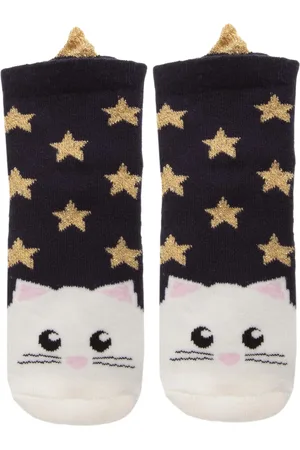 Isotoner Chaussettes antidérapantes Enfant Chat 1/4 ans