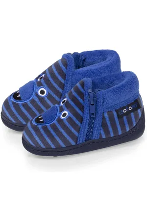 Isotoner Chaussons bottillons zip Bébé Monstre