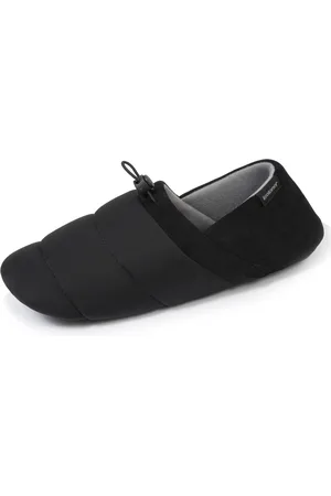 Isotoner Chaussons slippers Homme maille et suédine