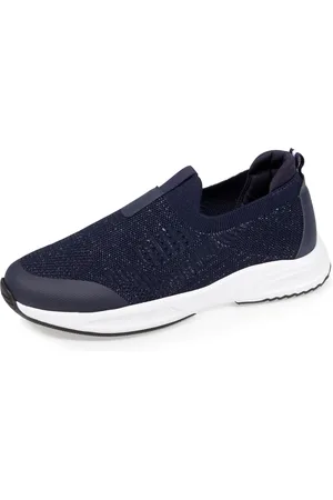 Isotoner Baskets Femme à enfiler Bleu Marine