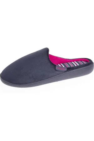 Isotoner Chaussons mules Femme et rayures