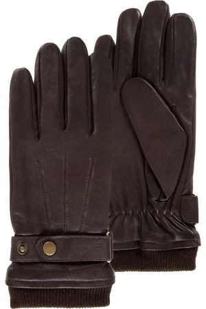 Isotoner Gants Homme tactiles cuir patte de resserage