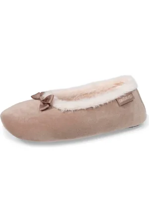 Isotoner Chaussons ballerines Femme imitation fourrure