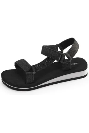 Isotoner Sandale Femme sport talon Noire