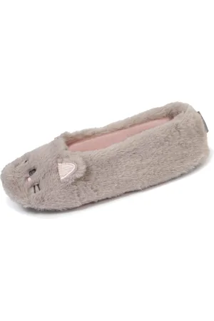 Isotoner Chaussons ballerines Femme 3D imitation fourrure