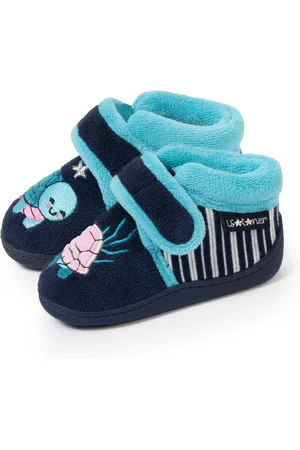 Isotoner Chaussons bottillons velcro Enfant Tortue