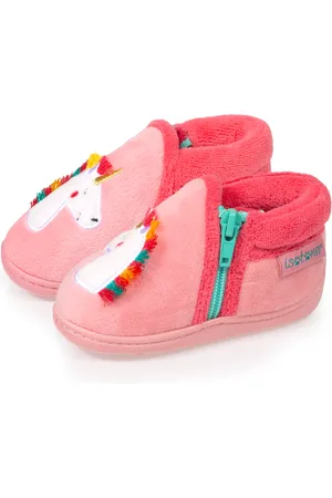 Isotoner Chaussons bottillons zip Bébé Licorne