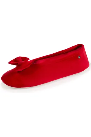 Isotoner Chaussons ballerines Femme Grand Nœud