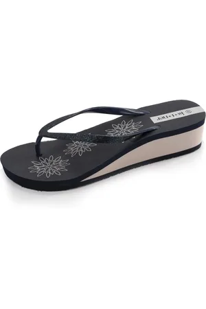 Isotoner Tongs Femme imprimé floral talon