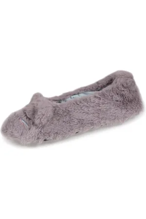 Isotoner Chaussons ballerines Femme 3D Chat