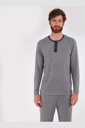 Isotoner T-shirt manches longues Homme Gris