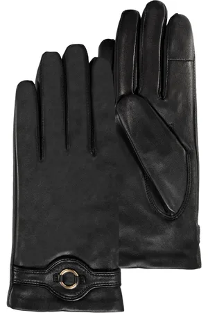Isotoner Gants Femme tactiles cuir boucle