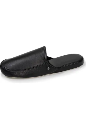 Isotoner Chausson mules cuir Homme