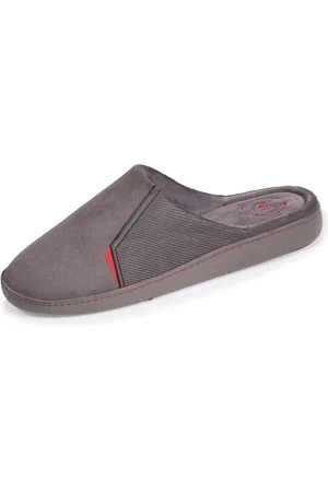 Isotoner Chaussons mules Homme Grises